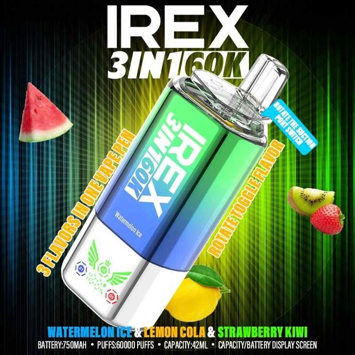 Watermelon ice & LEMON COLA & Strawberry kiwi_IREX 3in1 60000 Watermelon ice & LEMON COLA & Strawberry kiwi_IREX 3in1 60000