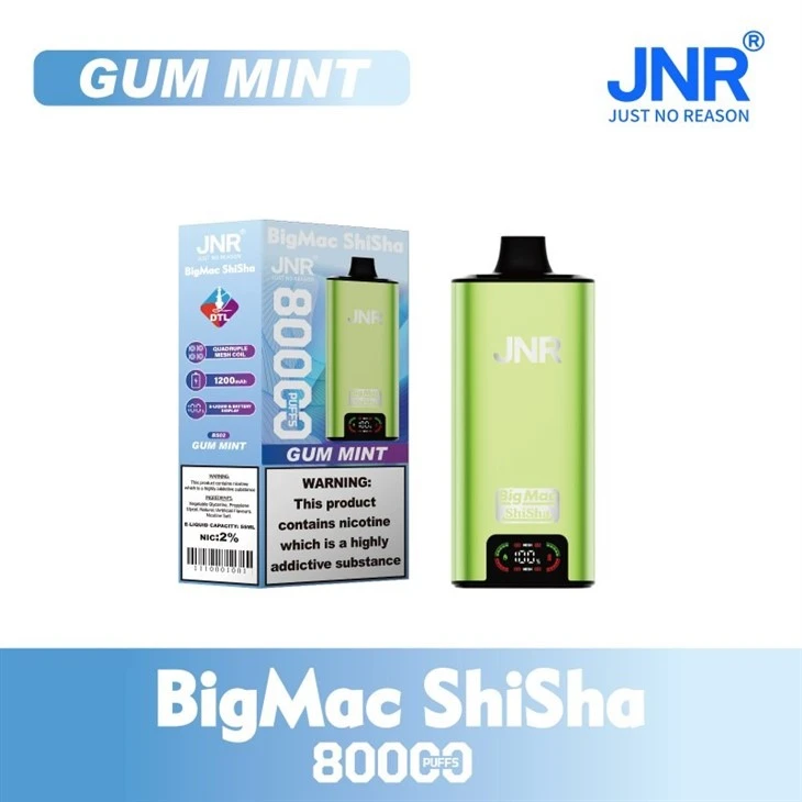 BS02-Gum Mint_JNR Big Mac Shisha 80K