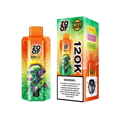 ZOOY 120K 6IN1: Yüksek Kapasiteli Kullanım İçin Premium Çok- Aromalı Tek Kull...