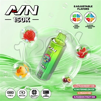 AIM AVN 150K PUFFS – Yeni Nesil Dayanıklı Tek Kullanımlık E-sigara|60mL Büyük...