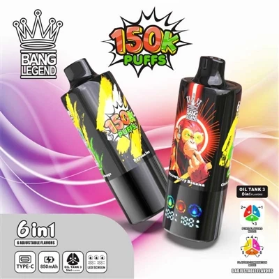 BANG LEGEND 150K PUFFS VAPE — Üst-Tek Kullanımlık Elektronik Sigaralar İçin Y...