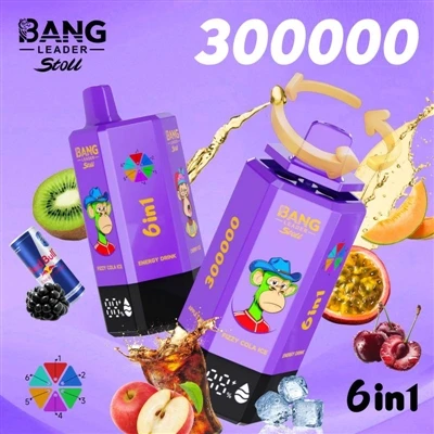 Bang Leader 300000: Yeni Nesil Tek Kullanımlık Elektronik-sigaraların Tam Hali.