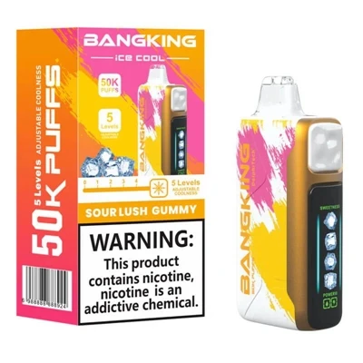 BANGKING ICE COOL 60K Yüksek-Kapasiteli Tek Kullanımlık Şarj Edilebilir Ayarl...