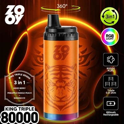 ZOOY KING 3-Puff Tek Kullanımlık E-sigarada: Yüksek Kapasite, Çoklu Tatlar ve...