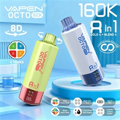 Çoklu Tatlar, Ödün Yok: Vapen Octo 160K 8in1, Tek Kullanımlık E-sigara Deneyi...
