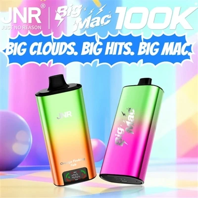 JNR Big Mac 100K – Yüksek-Puff Tek Kullanımlık E-Sigaralar İçin Dayanıklılık ...