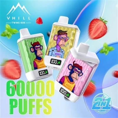 Vhill Twins 60000: Yüksek-hacimli Tek Kullanımlık Elektronik-sigaralarda Yepy...