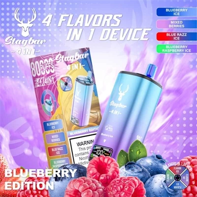 Hotsellvape Toptan Satış Kanalı: 4in1 80000 Puflardaki Stag Bar İçin Özelleşt...