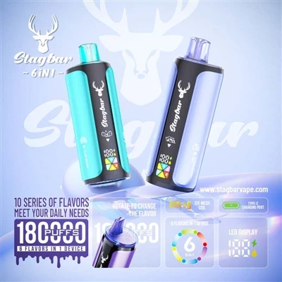 Stag Bar 6in1 180K Puffs: Altı İş Yapan Bir Cihaz, Bu Gerçekten Göz-açıcıdır