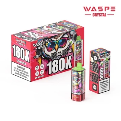 Waspe Crystal 8-içinde-1 180.000 Puff Vape: Ultra-Yüksek Puff'lı Tek Kullanım...