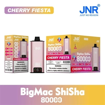 JNR Big Mac Shisha 80000: Yüksek-Buharlı Tek Kullanımlık Elektronik Sigara De...