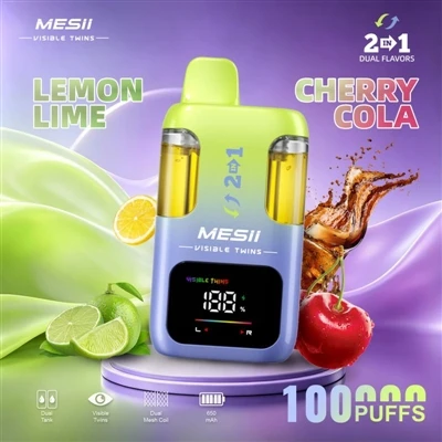 MESII VISIBLE TWINS 100K Puff: E-sigara 'Sizinle Biraz Daha Uzun Süre Kalmaya...