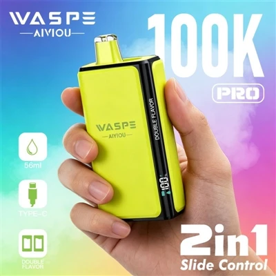 Waspe Double Flavour 100K Pro: Elektronik Sigara 'Sıkıntıya' Hayır Demeye Baş...