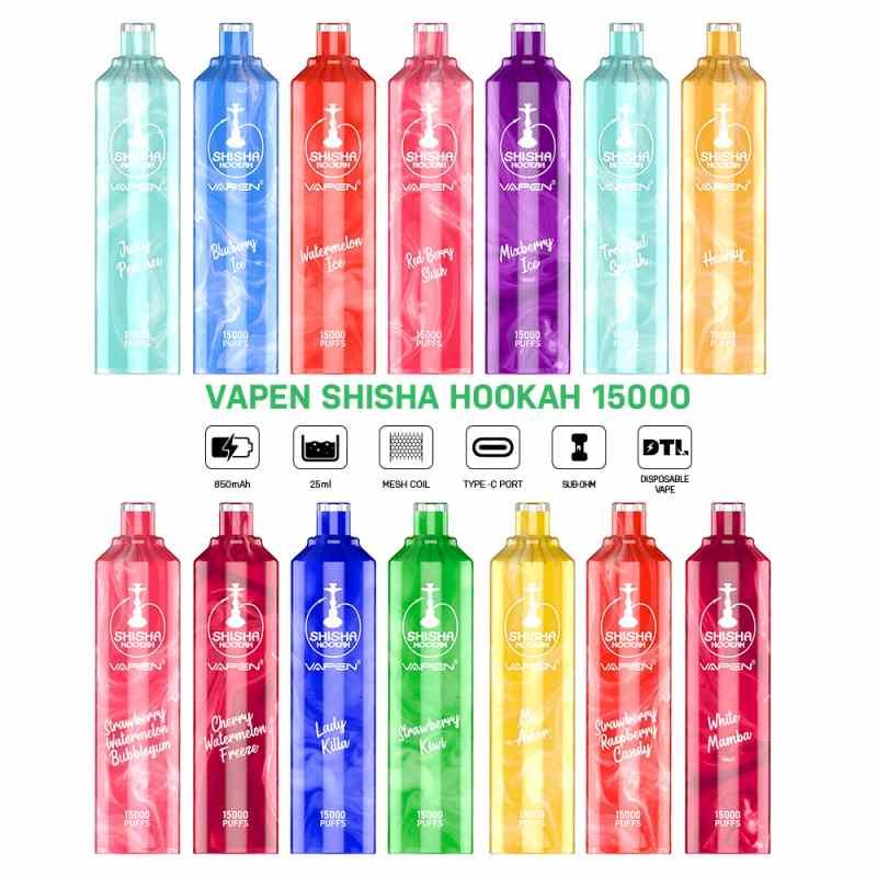 VAPEN SHISHA HOOKAH 15000 16