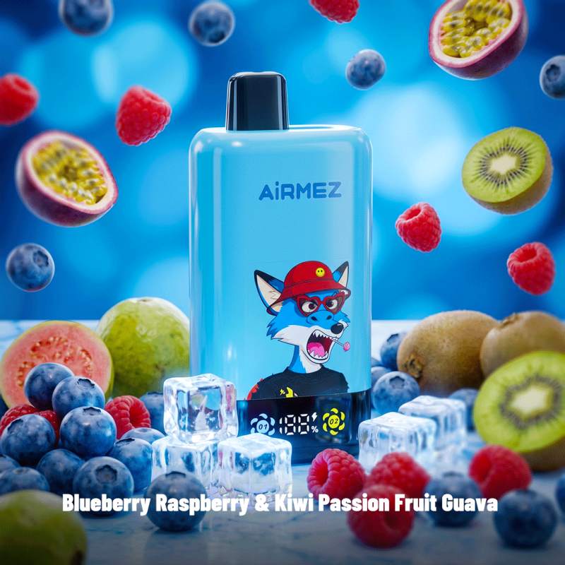 Blueberry-Raspberry--Kiwi-Passion-Fruit-GuavaAirmez 2in1 pro