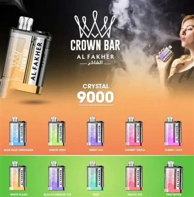 AL FAKHER CROWN BAR CRYSTAL 9000 Puff