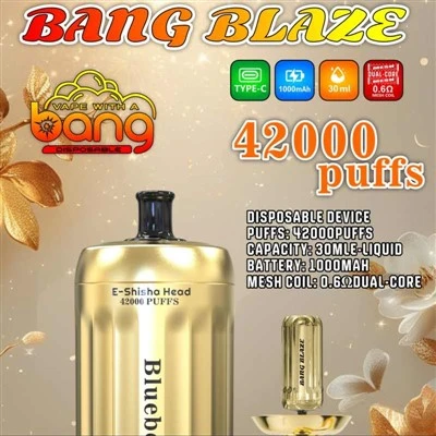 BANG BLAZE E-Nargile Kafası 42K Puflar