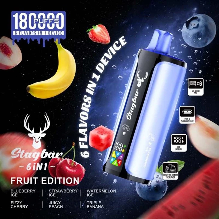 Stag Bar 6in1 180K Puffs factory Stag Bar 6in1 180K Puffs factory