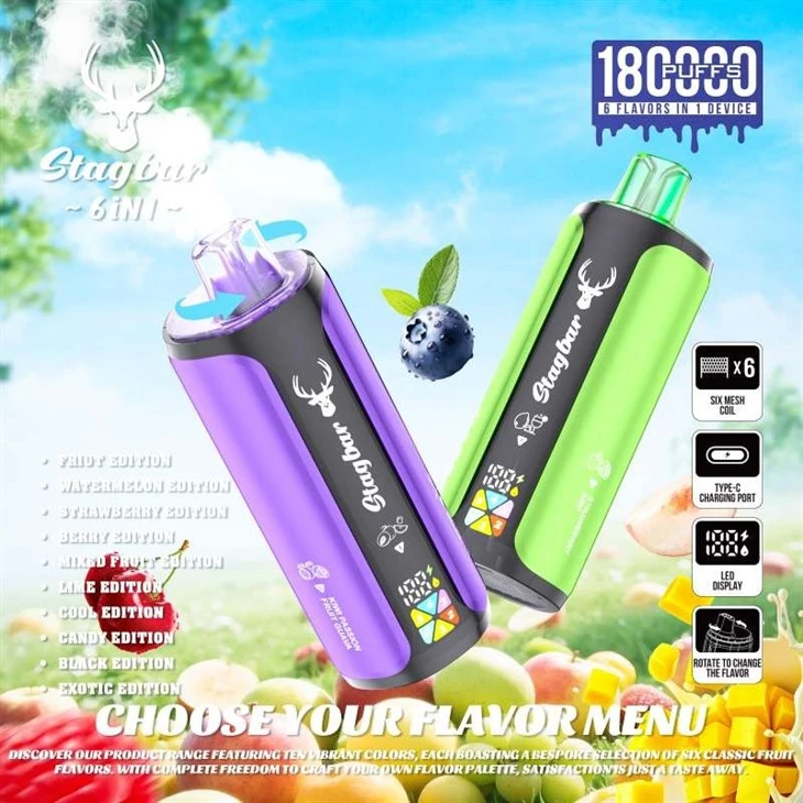 StagBar 180K Puff 6in1 price StagBar 180K Puff 6in1 price